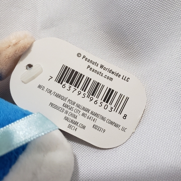 Hallmark Itty Bittys Peanuts Lucy Plush 4.5" Year 2014 Embroidered Beanbag - Picture 6 of 10